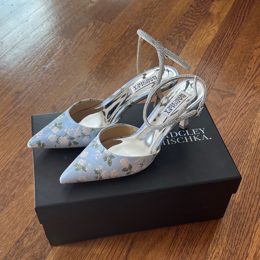 Badgley Mischka Autumn Jacquard pumps